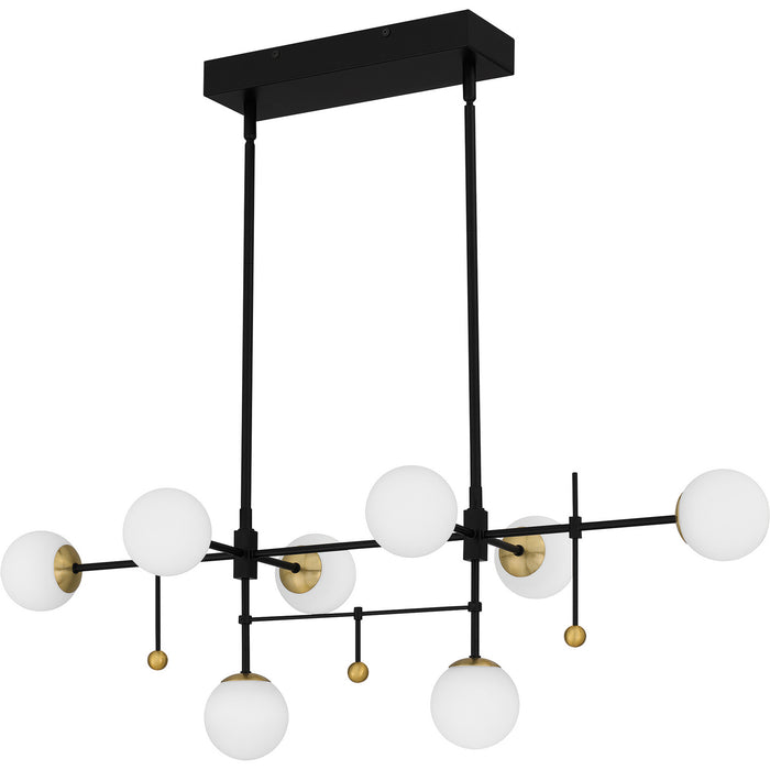 Quoizel PCBRE839MBK LED Island Chandelier, Matte Black