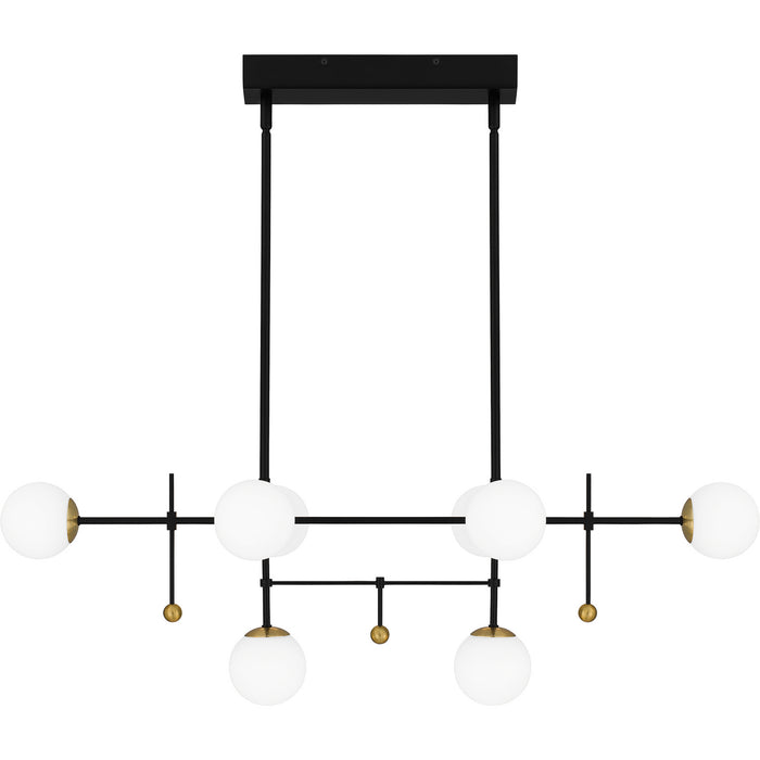 Quoizel PCBRE839MBK LED Island Chandelier, Matte Black