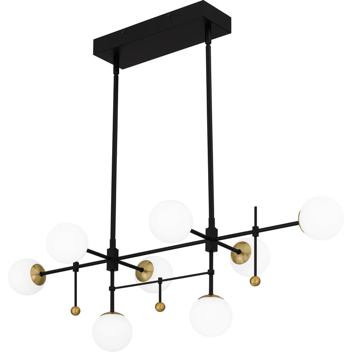 Quoizel PCBRE839MBK LED Island Chandelier, Matte Black