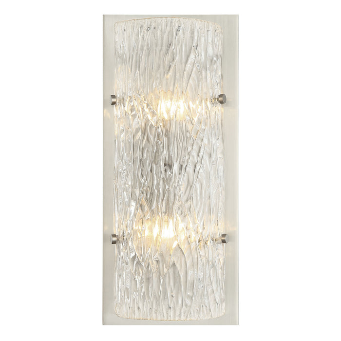 Varaluz 376W02BN Two Light Wall Sconce, Brushed Nickel