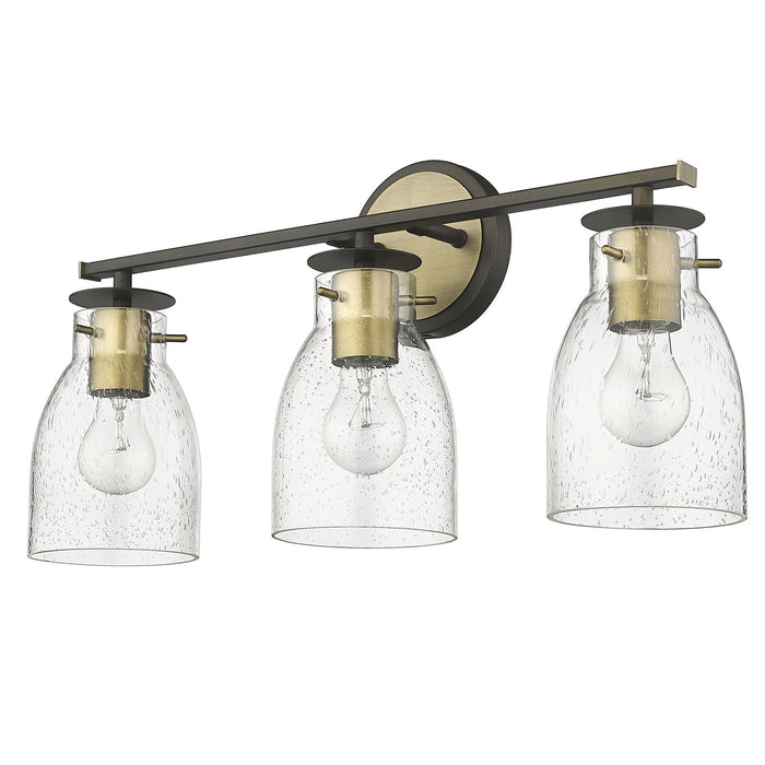 Acclaim Lighting IN40005ORB Three Light Vanity, Oil Rubbed Bronze and Antique Brass