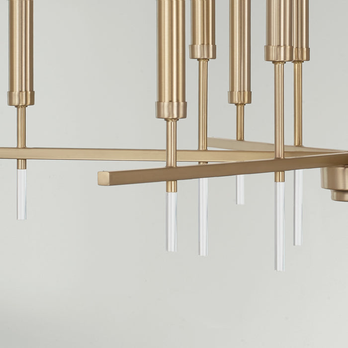 Capital Lighting 449301MA 12 Light Chandelier, Matte Brass