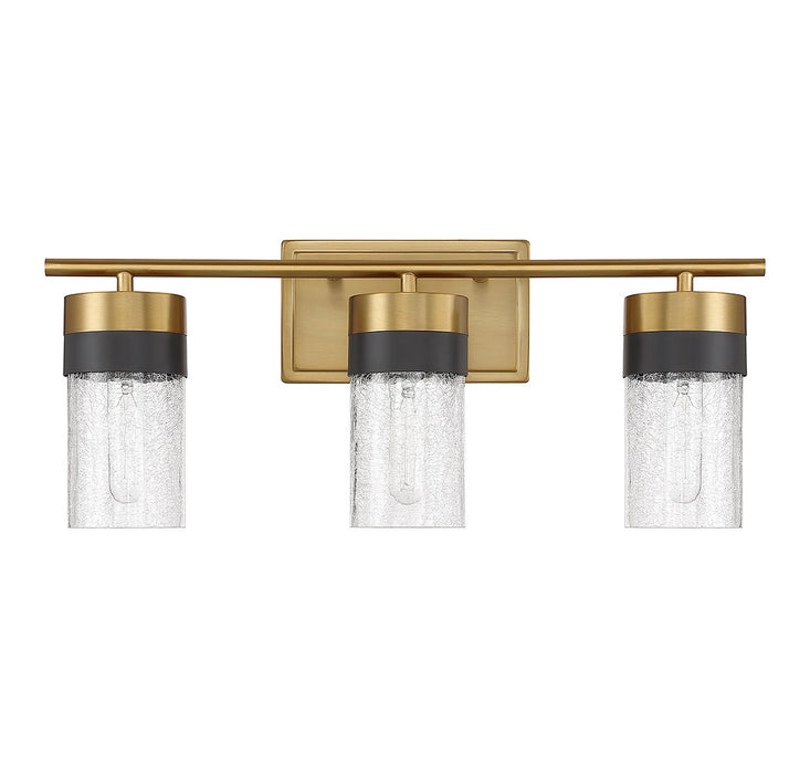 Savoy House 8-3600-3-322 Three Light Bathroom Vanity, Warm Brass