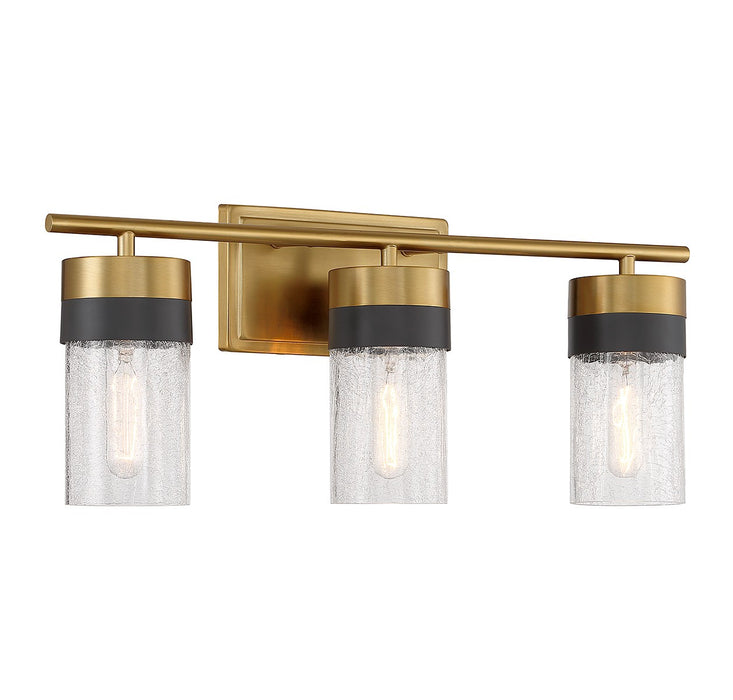 Savoy House 8-3600-3-322 Three Light Bathroom Vanity, Warm Brass