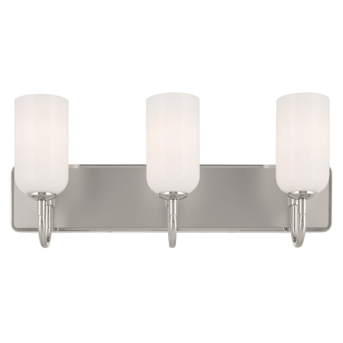 Kichler 55163PN Three Light Bath, Polished Nickel