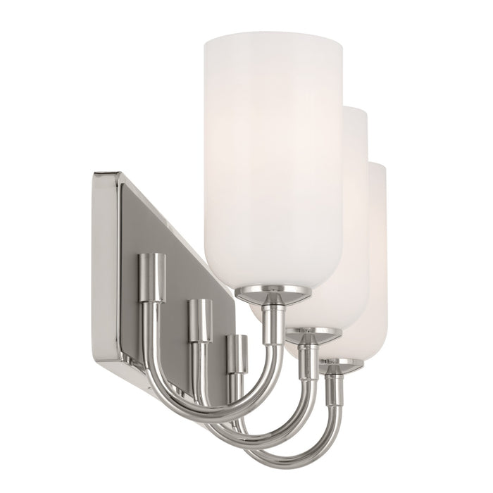 Kichler 55163PN Three Light Bath, Polished Nickel