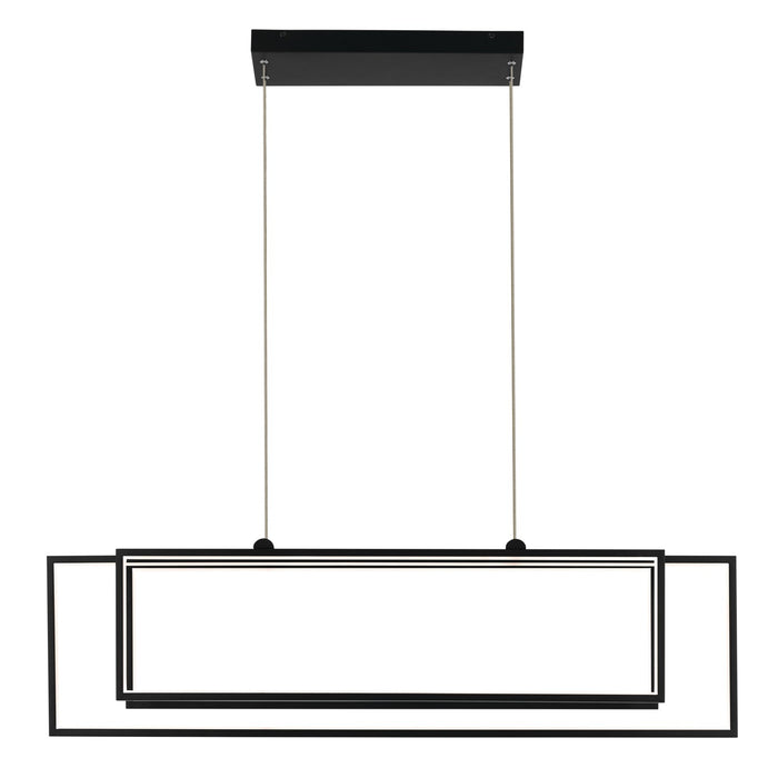 Kichler 84331MBK LED Linear Chandelier, Matte Black