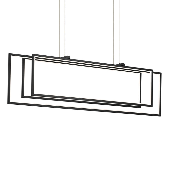 Kichler 84331MBK LED Linear Chandelier, Matte Black