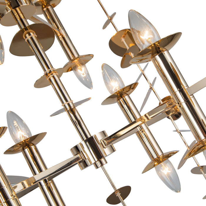 Alora CH340041PB 16 Light Chandelier, Polished Brass
