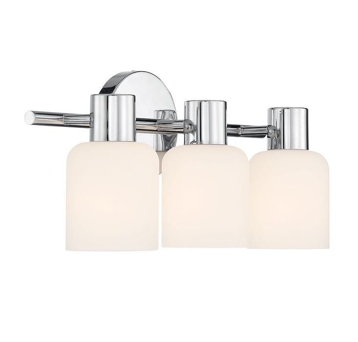 Lighting One E V6-L8-9022-3-11 Three Light Bathroom Vanity, Chrome