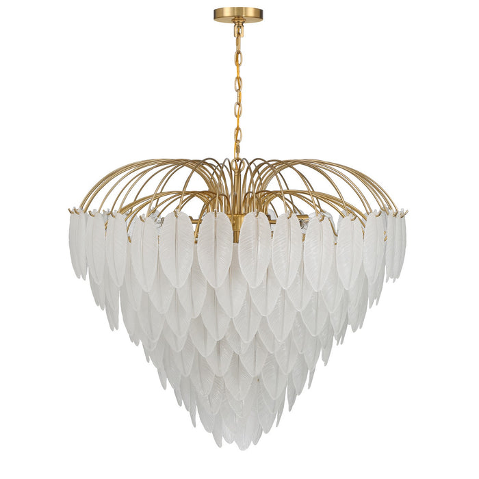 Savoy House 1-3505-15-322 15 Light Chandelier, Warm Brass