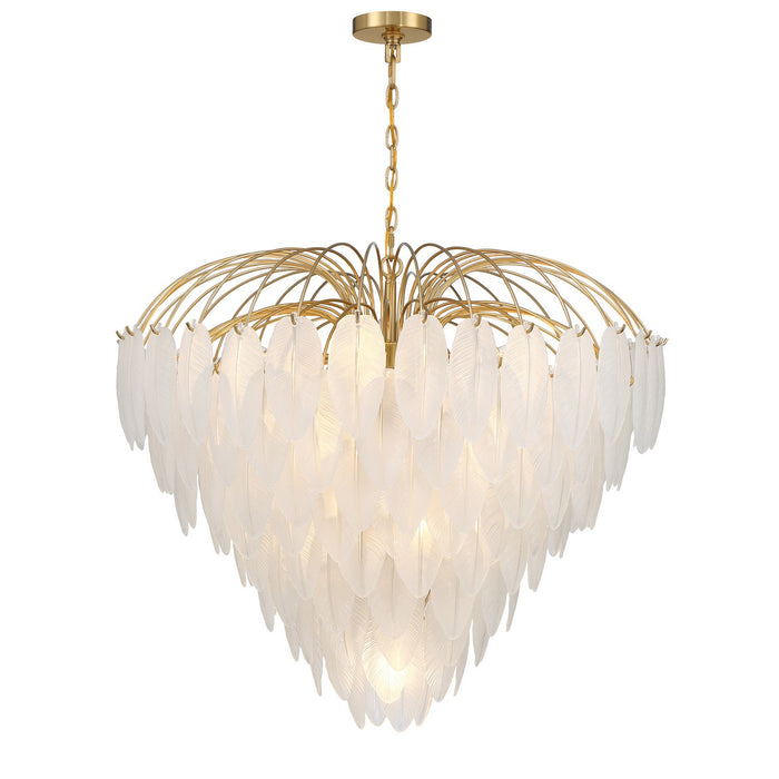 Savoy House 1-3505-15-322 15 Light Chandelier, Warm Brass