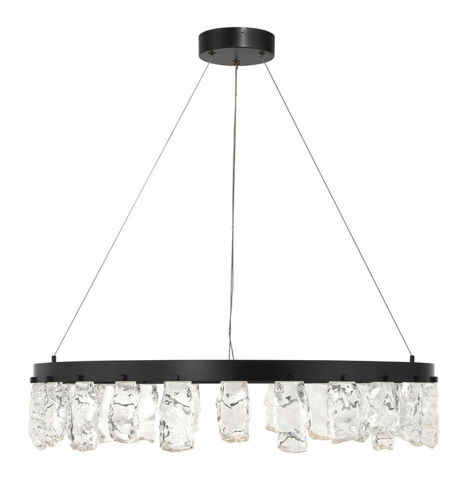 George Kovacs P1497-66A-L LED Chandelier, Coal