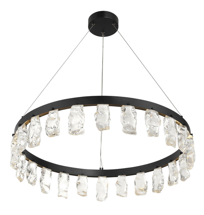 George Kovacs P1497-66A-L LED Chandelier, Coal