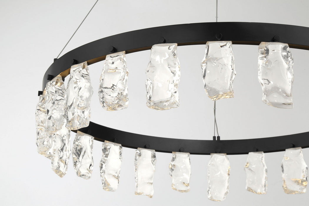 George Kovacs P1497-66A-L LED Chandelier, Coal