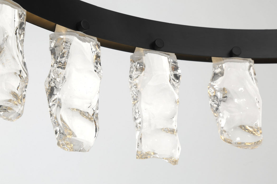 George Kovacs P1497-66A-L LED Chandelier, Coal