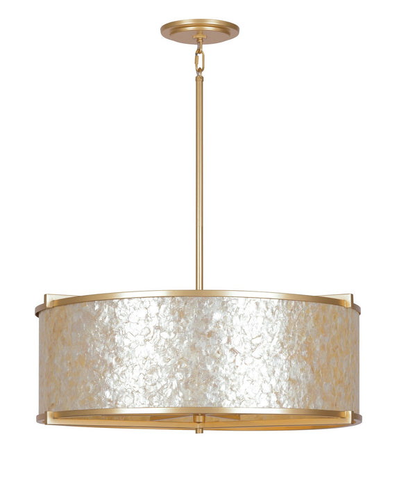 Metropolitan N1935-760 Six Light Pendant, Fawn Gold