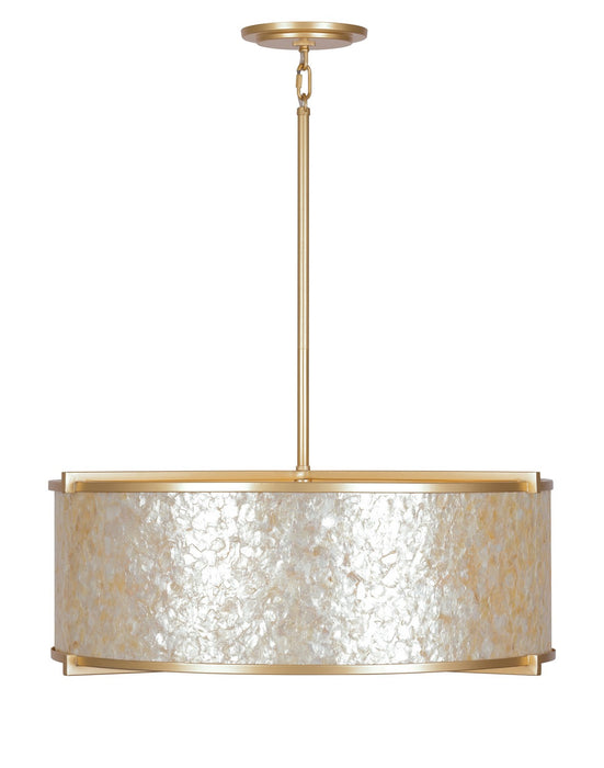 Metropolitan N1935-760 Six Light Pendant, Fawn Gold