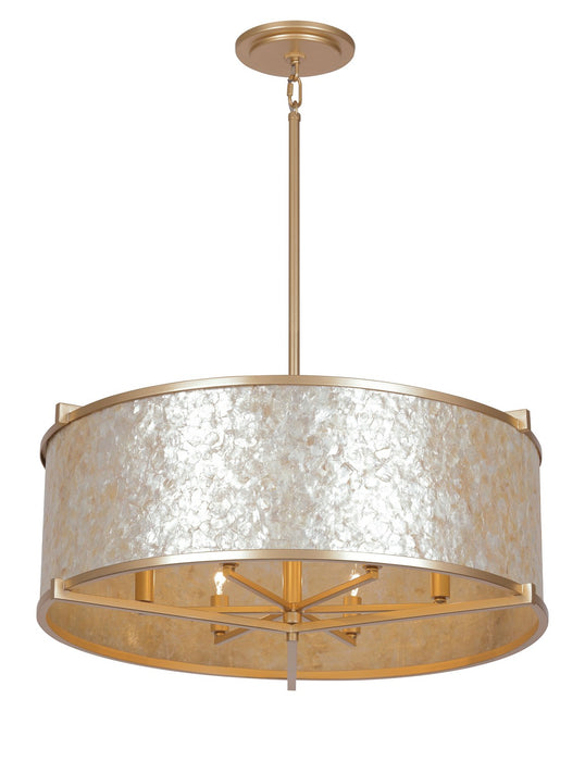Metropolitan N1935-760 Six Light Pendant, Fawn Gold