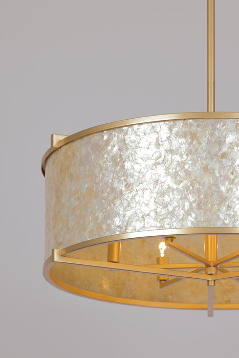 Metropolitan N1935-760 Six Light Pendant, Fawn Gold