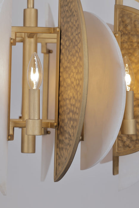 Minka-Lavery 3464-788 Eight Light Chandelier, Ashen Gold