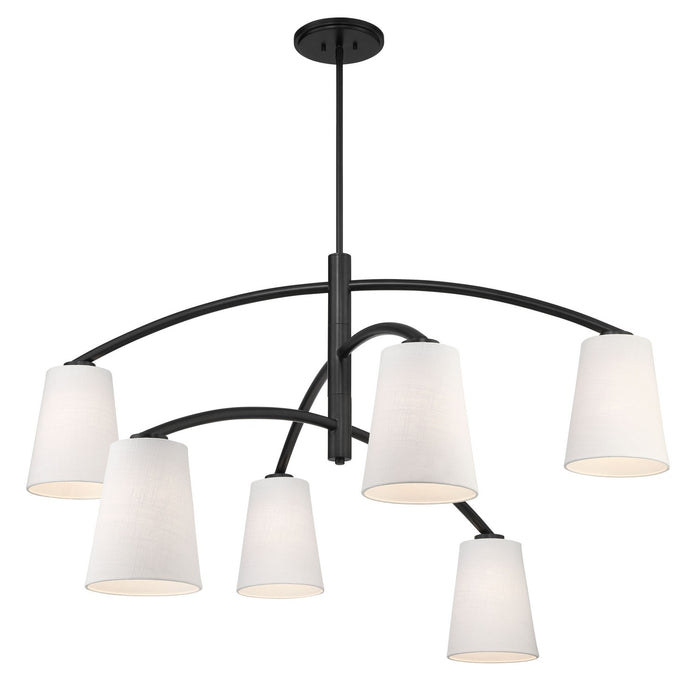 Minka-Lavery 5399-66A Six Light Chandelier, Coal