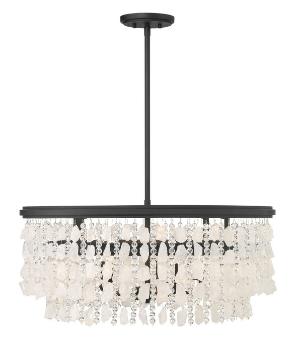 Minka-Lavery 6705-66 Five Light Chandelier, Sand Coal