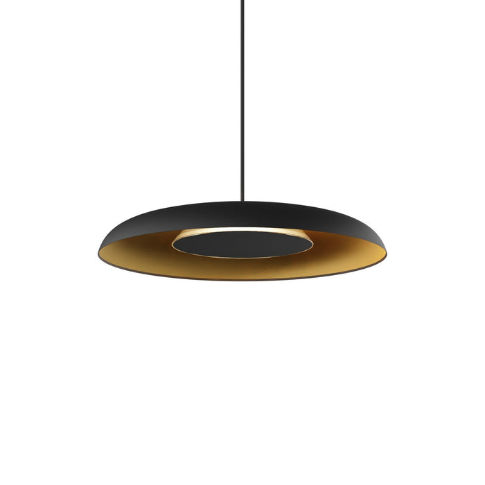 Koncept RMW-12-SW-MTB-HW+24BD-MBG LED Wall Sconce, Matte Black w/ Gold