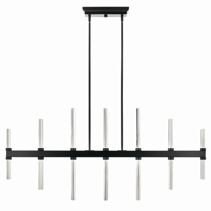 Kichler 52670BK LED Linear Chandelier, Black