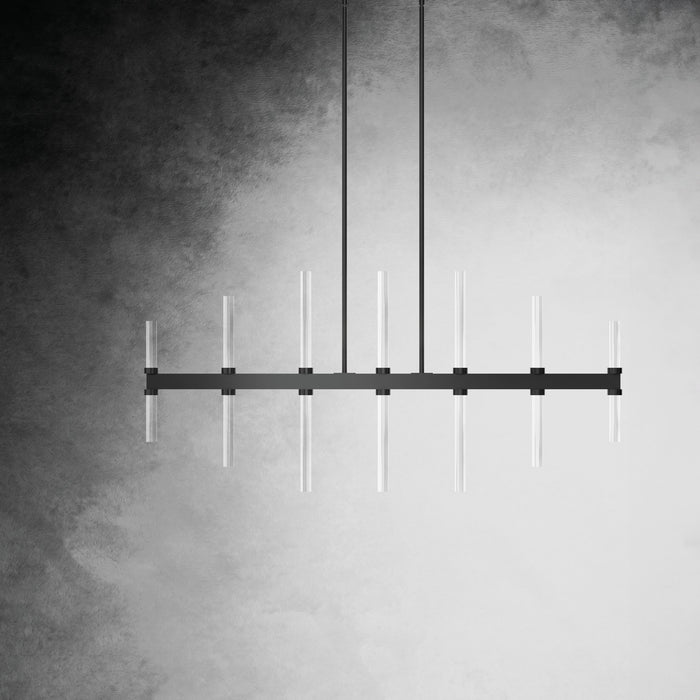 Kichler 52670BK LED Linear Chandelier, Black
