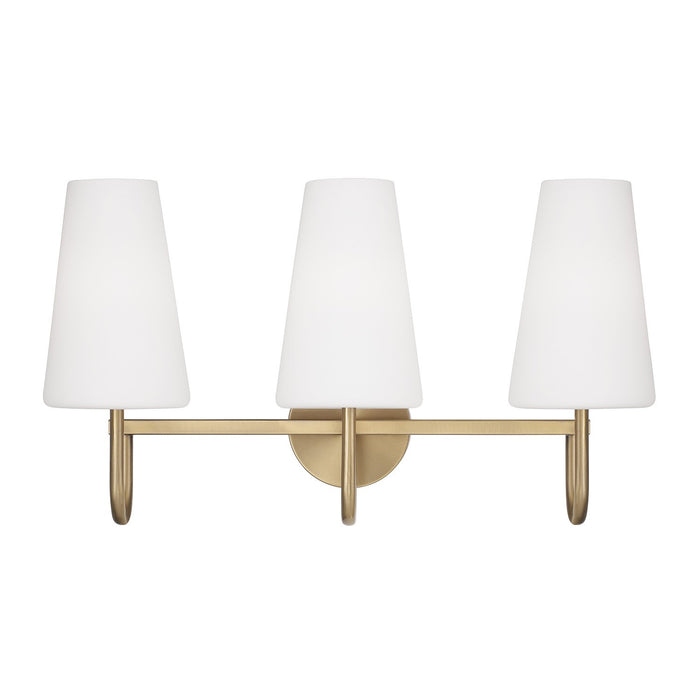 Capital Lighting 155231AD-550 Three Light Vanity, Aged Brass