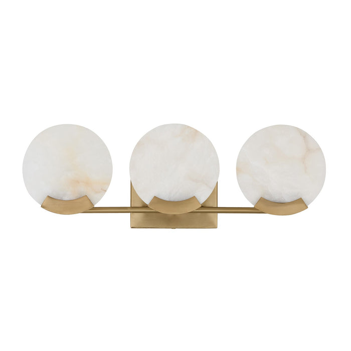 Capital Lighting 154631AD Three Light Vanity, Aged Brass