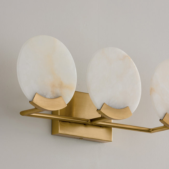 Capital Lighting 154631AD Three Light Vanity, Aged Brass