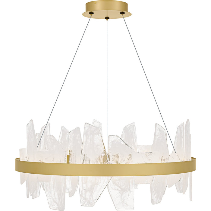 Quoizel PCAUR5030SGD LED Chandelier, Soft Gold