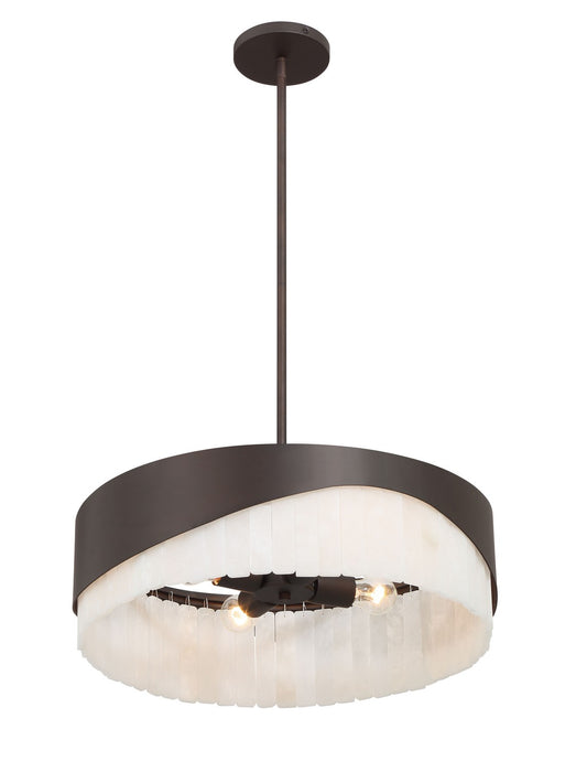 Minka-Lavery 2094-860 Four Light Pendant, Dark Bronze