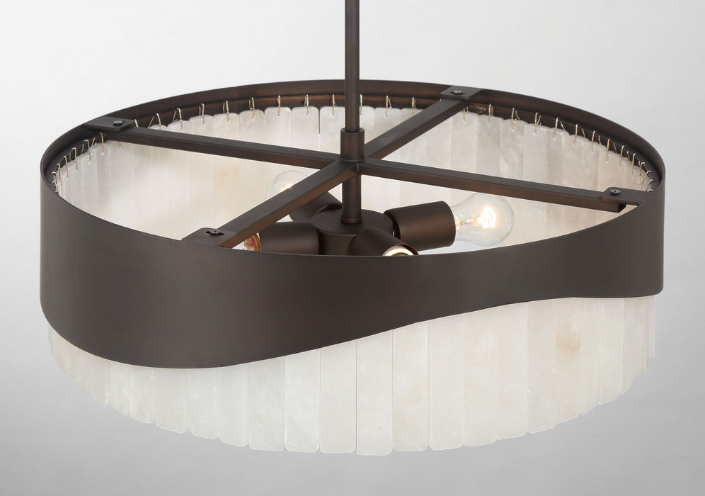Minka-Lavery 2094-860 Four Light Pendant, Dark Bronze