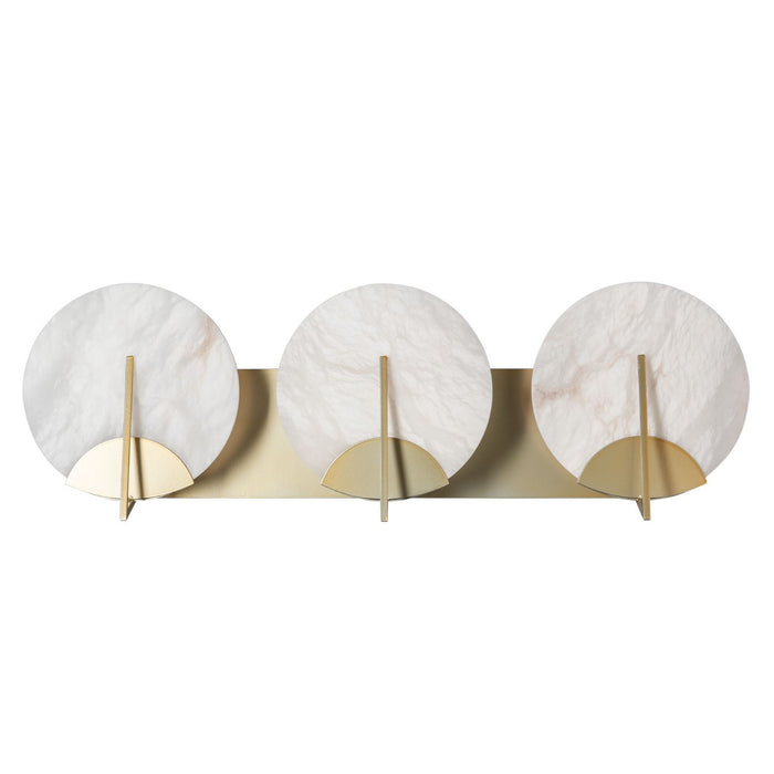 Hubbardton Forge 201057-SKT-86-AR Three Light Bath Sconce, Modern Brass