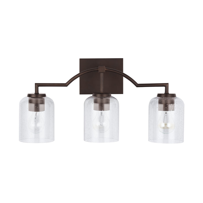 Capital Lighting 139331BZ-500 Three Light Vanity, Bronze
