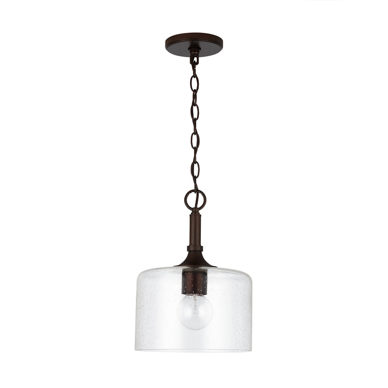 Capital Lighting 339311BZ One Light Pendant, Bronze