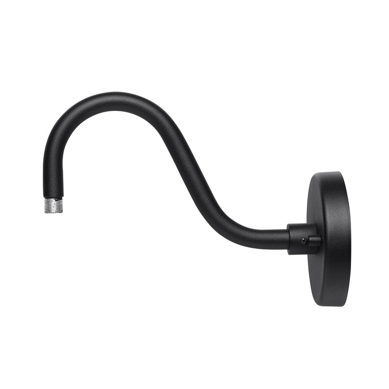 Capital Lighting 936303BK Outdoor Goose Neck Wall Mount, Black