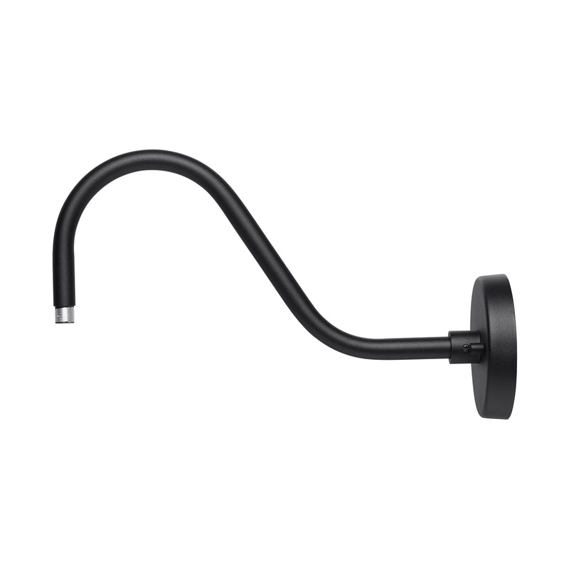 Capital Lighting 936304BK Outdoor Goose Neck Wall Mount, Black