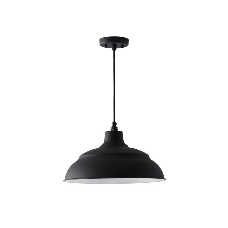 Capital Lighting 936312BK One Light Outdoor Hanging Lantern, Black