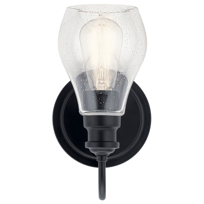 Kichler 45390BK One Light Wall Sconce, Black