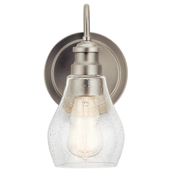 Kichler 45390NI One Light Wall Sconce, Brushed Nickel