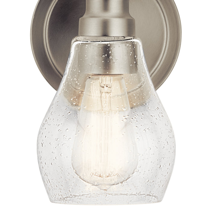 Kichler 45390NI One Light Wall Sconce, Brushed Nickel