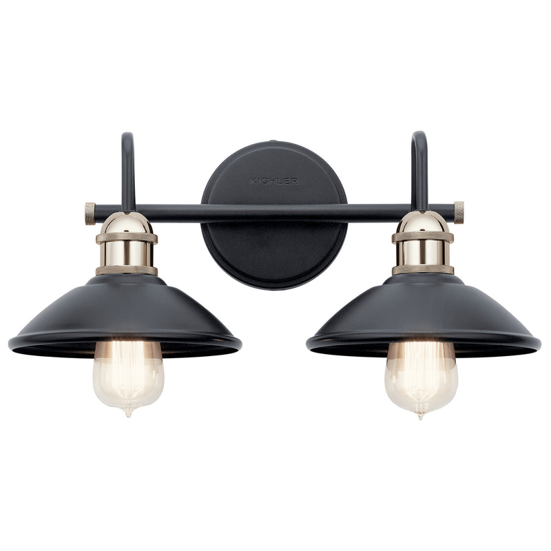 Kichler 45944BK Two Light Bath, Black