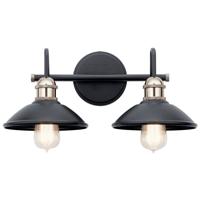 Kichler 45944BK Two Light Bath, Black
