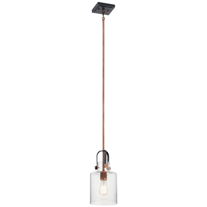 Kichler 52035ACO One Light Pendant, Antique Copper