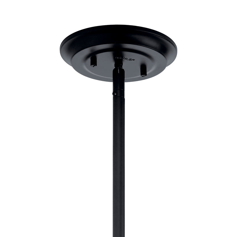 Kichler 52096BK One Light Pendant/Semi Flush, Black