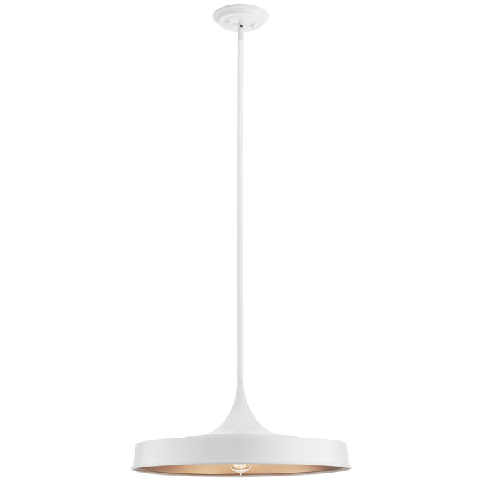 Kichler 52096WH One Light Pendant/Semi Flush, White
